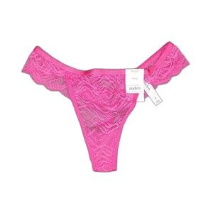 Women's Auden Lace Thong Coral Pink XS